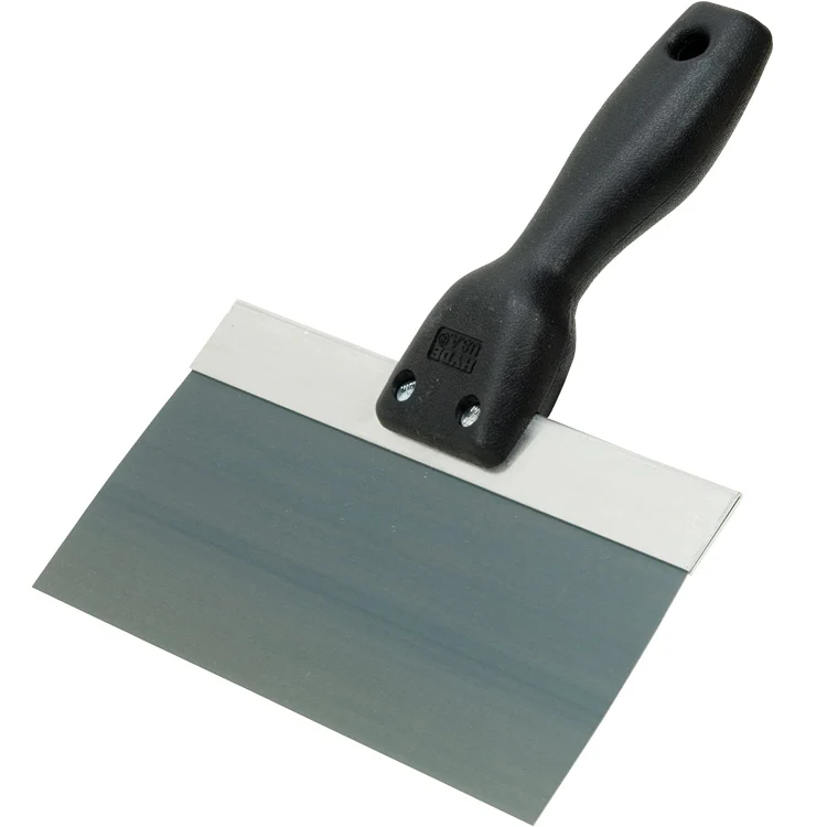 Hyde 09212 8" Taping Tiger Blue Steel Drywall Finishing Knife - Image 2