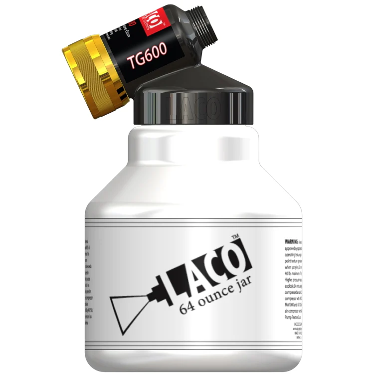Laco TG600 Texture Gun Main Body and 64oz. Jar