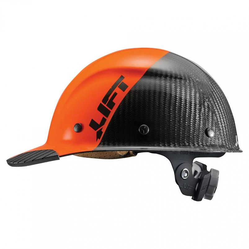 Lift Safety Dax 50/50 Carbon Fiber Cap Hard Hat Orange-Black HDC50C-19OC - Image 2