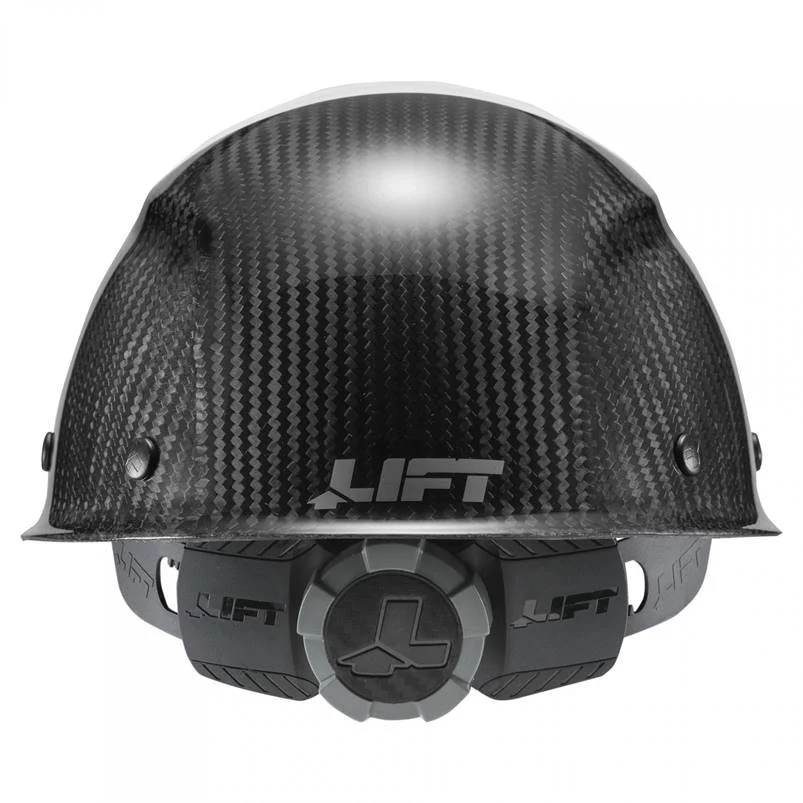 Lift Safety Dax 50/50 Carbon Fiber Cap Hard Hat White-Black HDC50C-19WC - Image 4