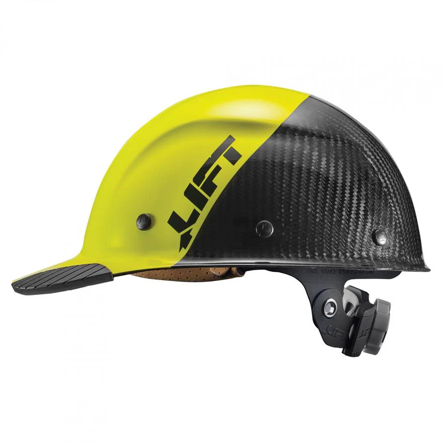 Lift Safety Dax 50/50 Carbon Fiber Cap Hard Hat Yellow-Black HDC50C-19HC - Image 2