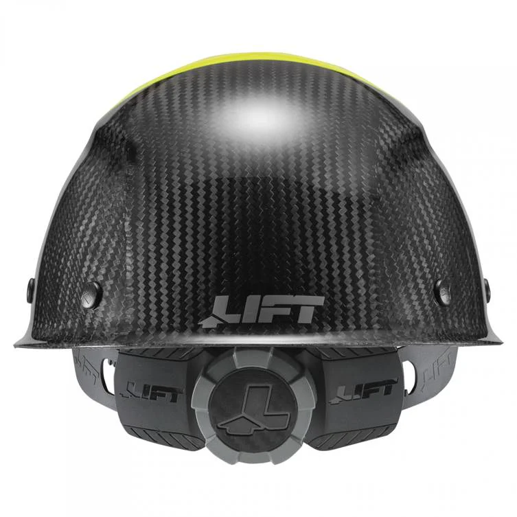 Lift Safety Dax 50/50 Carbon Fiber Cap Hard Hat Yellow-Black HDC50C-19HC - Image 4