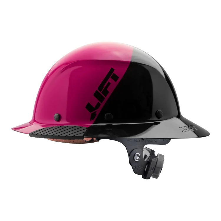 Lift Safety Dax 50/50 Full Brim Hard Hat Pink-Black HDF50-21PK - Image 2
