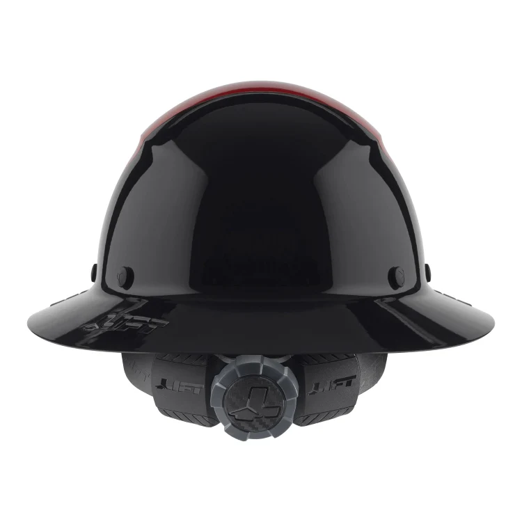 Lift Safety Dax 50/50 Full Brim Hard Hat Red-Black HDF50-20RD - Image 3