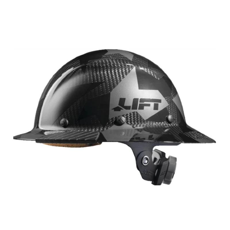 Lift Safety Dax Carbon Fiber Full Brim Hard Hat Black Camo HDC-20CK - Image 2