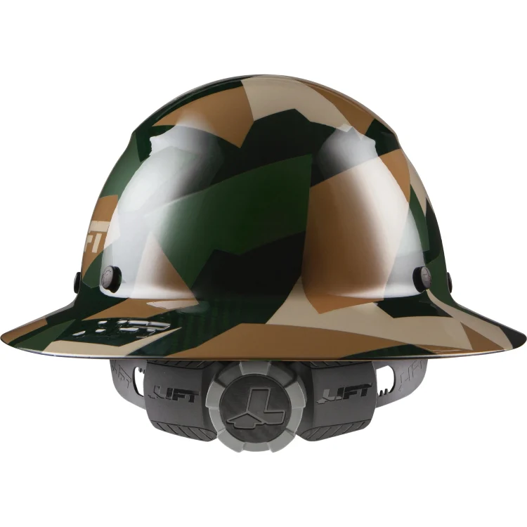Lift Safety Dax Carbon Fiber Full Brim Hard Hat Jungle Camo HDC-20CJ - Image 4