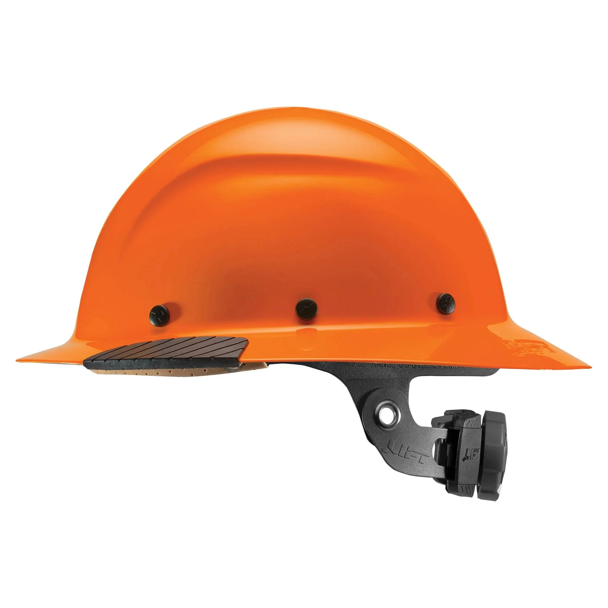 LIFT Safety DAX HiVis Orange Full Brim Hard Hat w/ Ratchet Suspension - Image 2