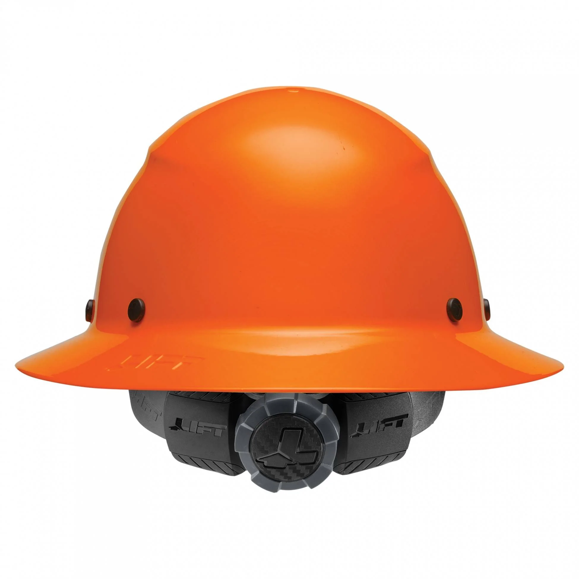 LIFT Safety DAX HiVis Orange Full Brim Hard Hat w/ Ratchet Suspension - Image 3