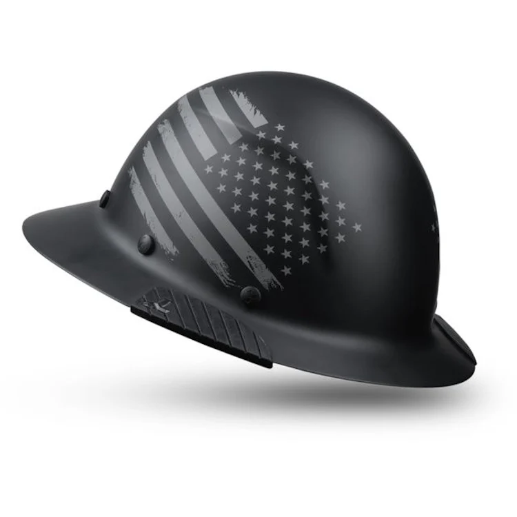 Lift Safety DAX Patriot Full Brim Hard Hat – Matte Black (HDF-25PRM)