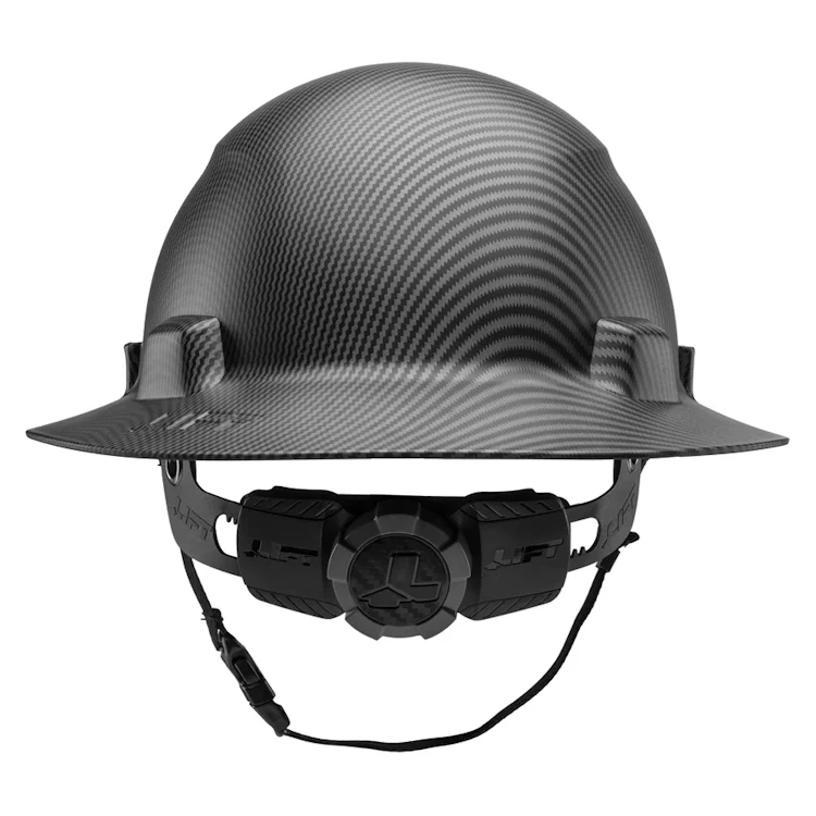 Lift Safety iDAX Full Brim Vented Hard Hat- Black - Image 4