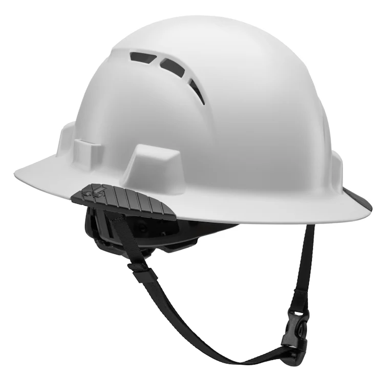 Lift Safety iDAX White Full Brim Vented Hard Hat- White