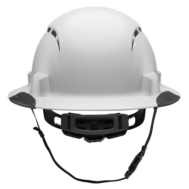 Lift Safety iDAX White Full Brim Vented Hard Hat- White - Image 3
