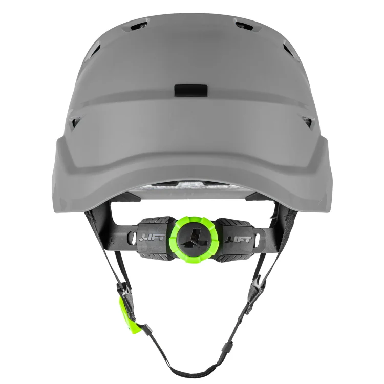 Lift Safety Radix Grey Safety Vented Helmet- HRX-22YC2 - Image 3