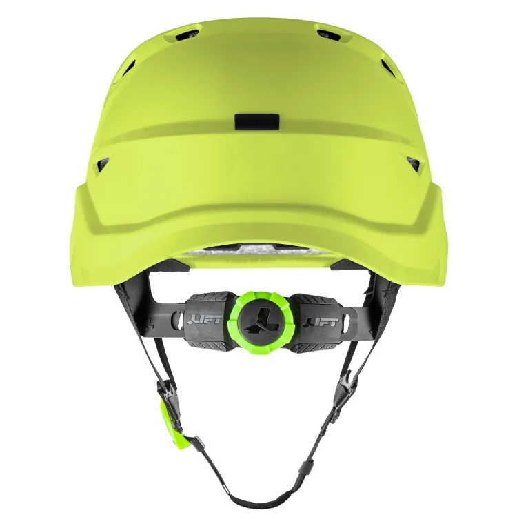 Lift Safety Radix Hi-Vis Yellow Safety Vented Helmet- HRX-22HVC2 - Image 5