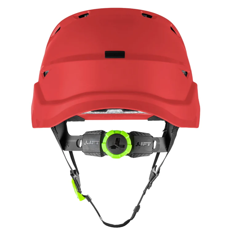 Lift Safety Radix Red Safety Vented Helmet- HRX-22RC2 - Image 3