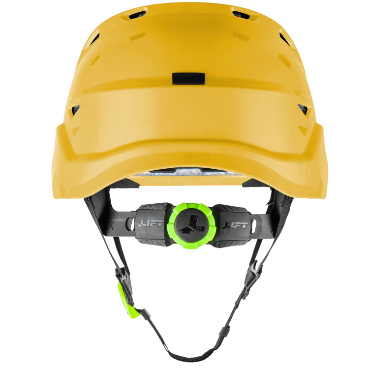 Lift Safety Radix Yellow Safety Vented Helmet- HRX-22LC2 - Image 2