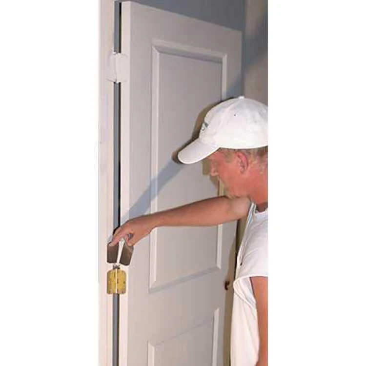 Magnetic Door Hinge Masking Shields for Painting - 3.5" for Residential Doors - 50-Pack - Image 3