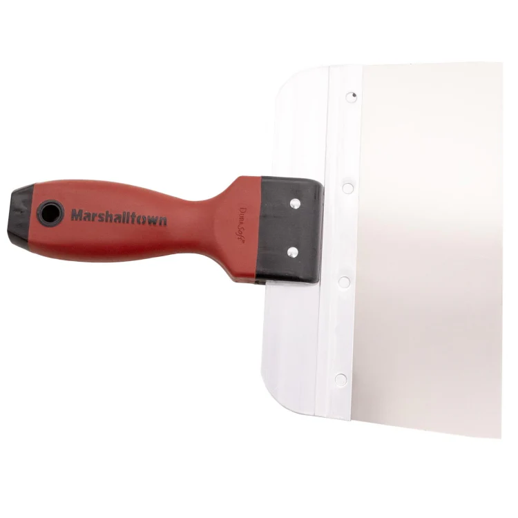 Marshalltown 10" Stainless Steel Taping Knife with DuraSoft Handle - Image 4
