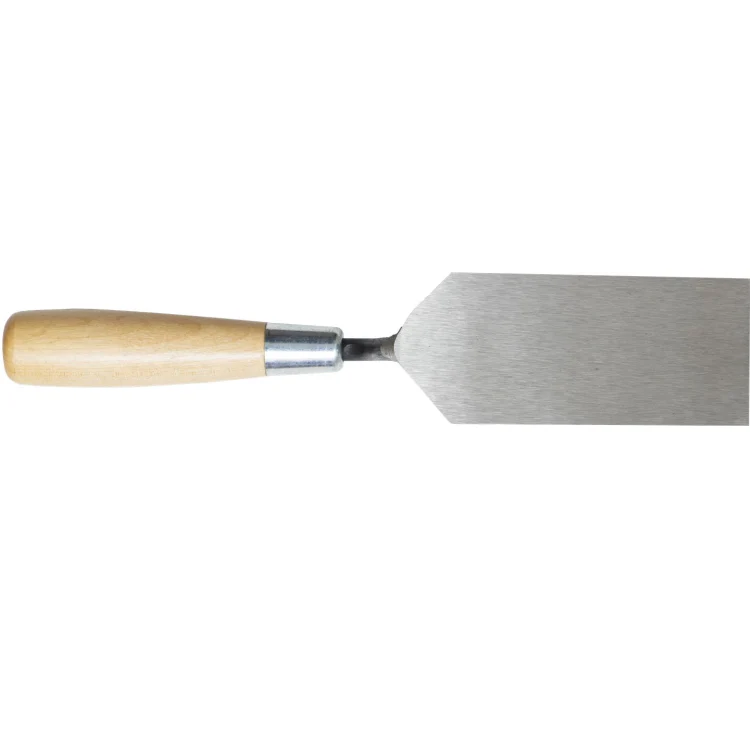 Marshalltown 11204 5" x 1 1/2" Margin Trowel with Wood Handle - Image 3