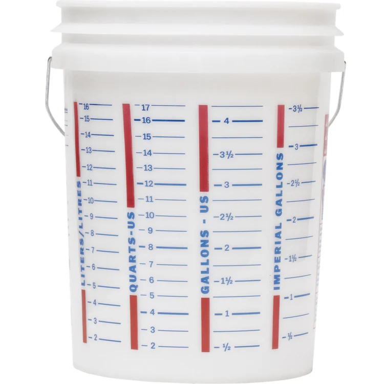 Marshalltown 5.28 Gallon Bucket with Graduation Marks and Reinforced Durability - Image 3