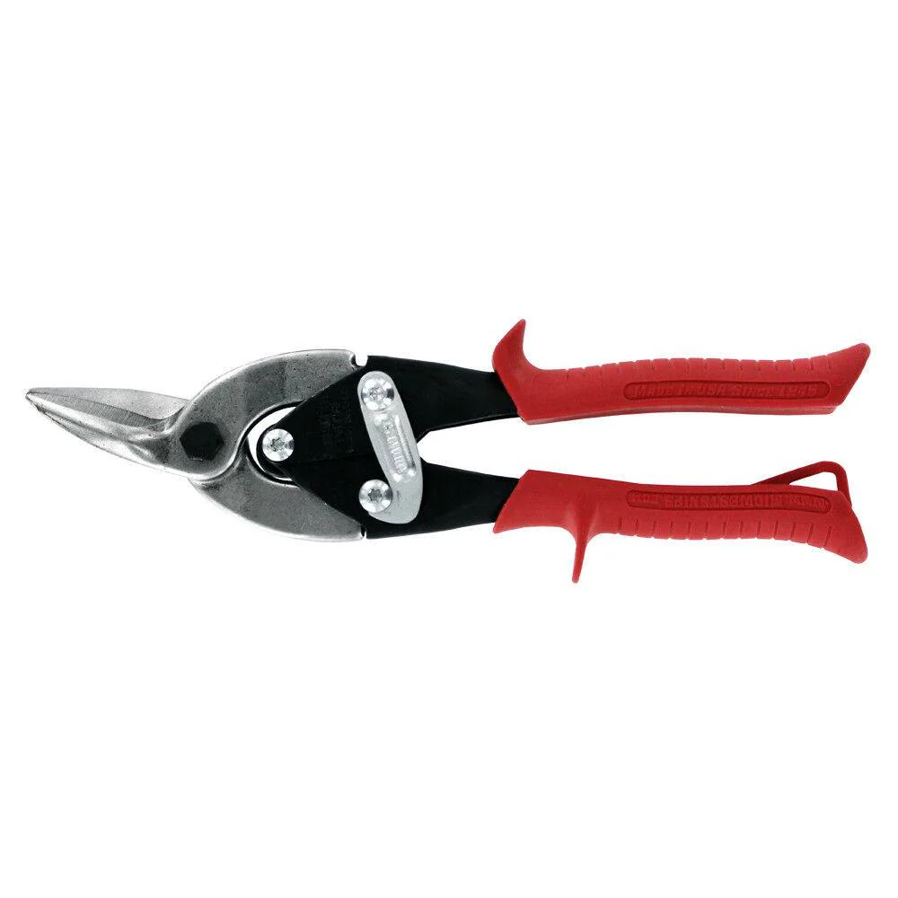 Midwest MWT-6716L Left Cut/ Red Aviation Snips - 10"