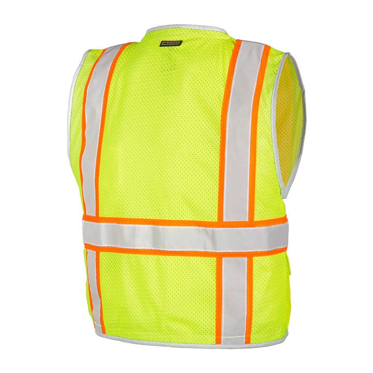 ML Kishigo 1510 Brilliant Series Heavy Duty Class 2 Safety Vest- Yellow/Lime - Image 3