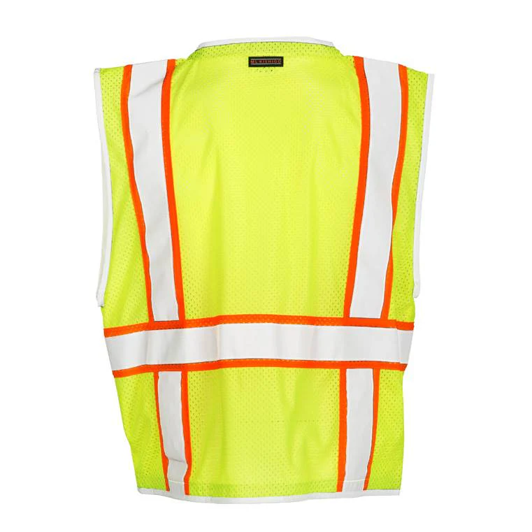 ML Kishigo 1510 Brilliant Series Heavy Duty Class 2 Safety Vest- Yellow/Lime - Image 4