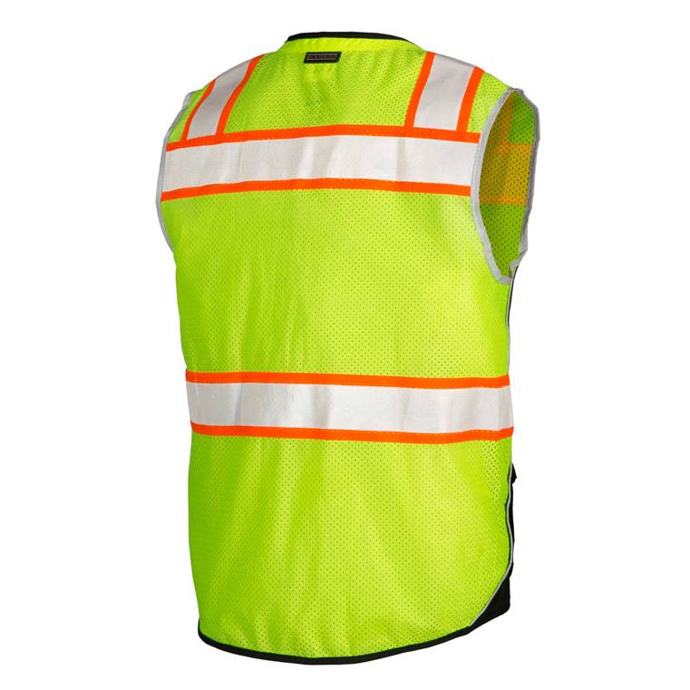 ML Kishigo 1515 Lime/Yellow Ultra Cool Black Series Black Bottom Vest - Image 3