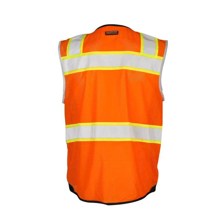 ML Kishigo 1516 Orange Ultra Cool Black Series Black Bottom Vest - Image 4