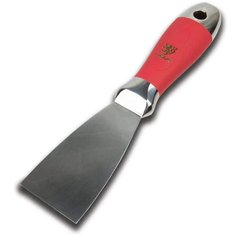 NELA One-Piece Stainless Steel Putty Knife with Soft Grip Handle