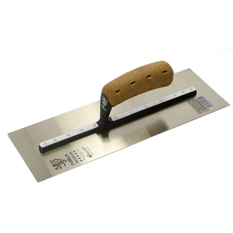NELA Premium Chrome Steel 16" X 4.75" Smoothing Trowel - Image 2