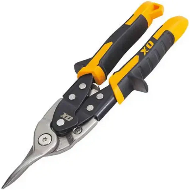 OX Pro Heavy-Duty Straight Cut Yellow Aviation Snips - Image 3