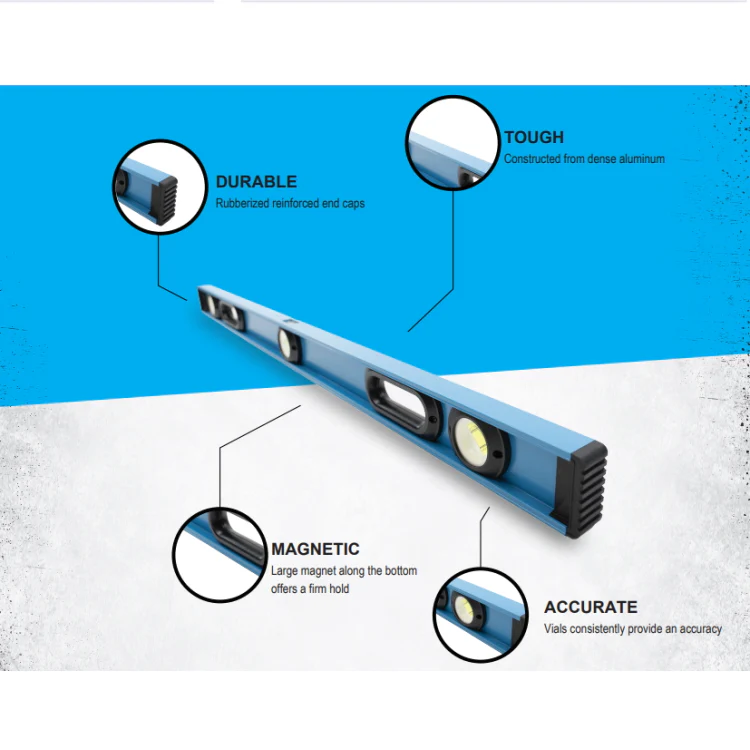 Ox Tools 24" I-Beam Trade Series Aluminum Magnetic Level - Image 3