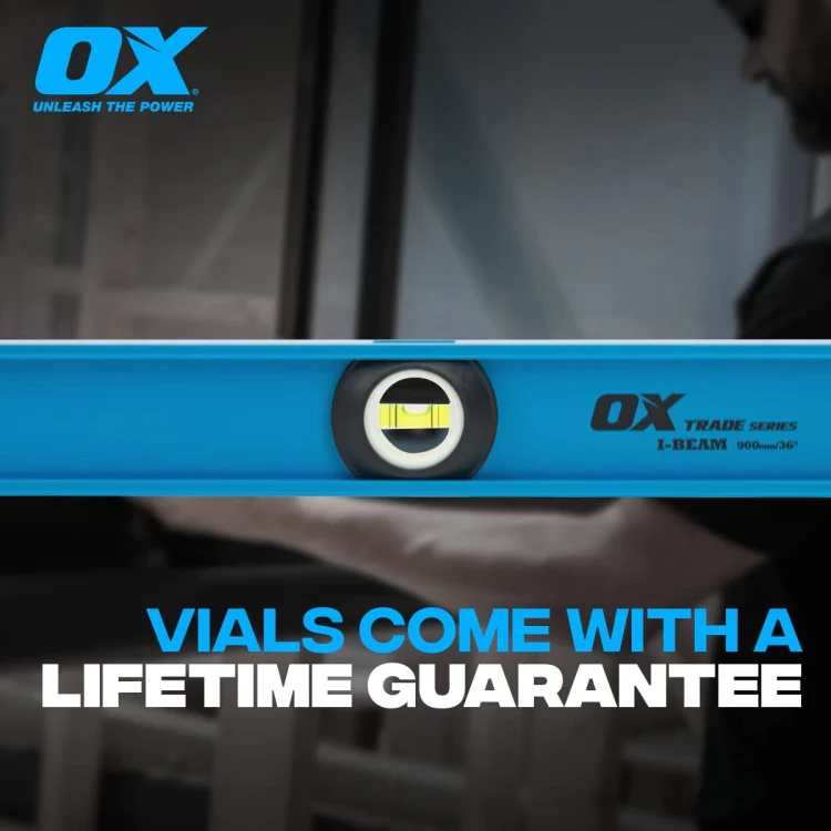 Ox Tools 32" I-Beam Trade Series Aluminum Magnetic Level - Image 6