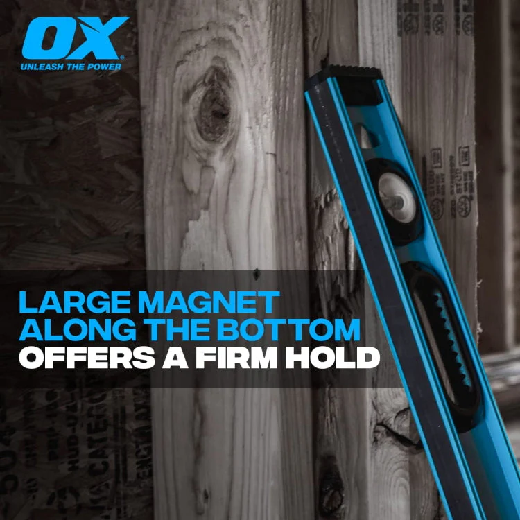 Ox Tools 48" I-Beam Trade Series Aluminum Magnetic Level - Image 4