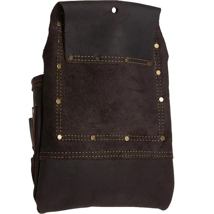 Ox Tools Pro 10-Pocket Tool/ Fastener Pouch - Oil-Tanned Leather OX-P263701 - Image 3