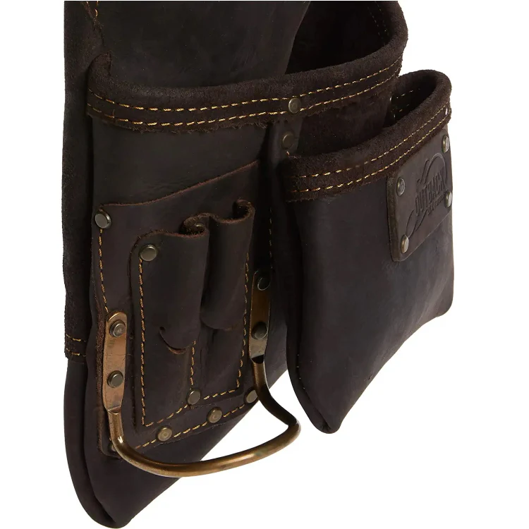 Ox Tools Pro 10-Pocket Tool/ Fastener Pouch - Oil-Tanned Leather OX-P263701 - Image 5