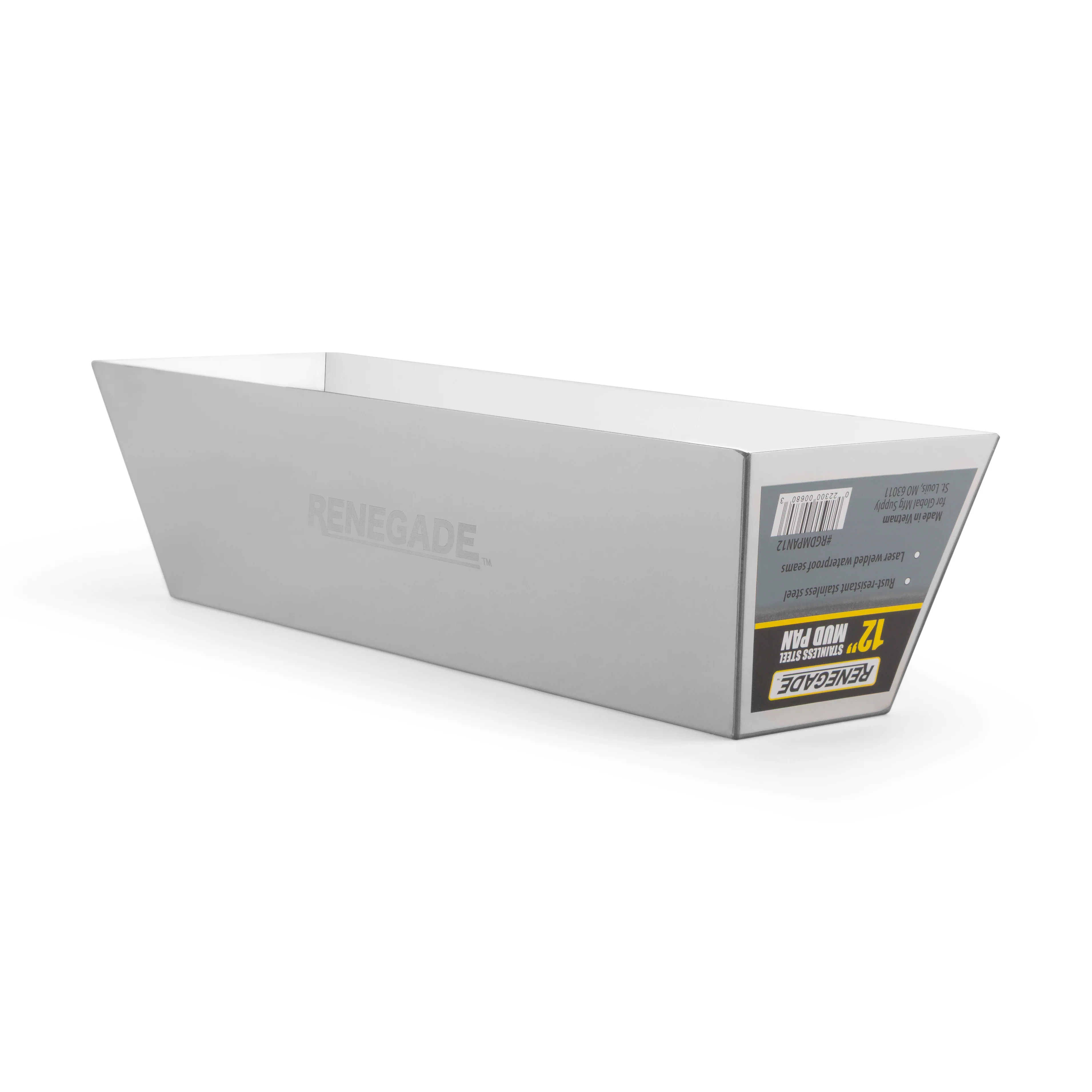 Renegade 12" Stainless Steel Mud Pan