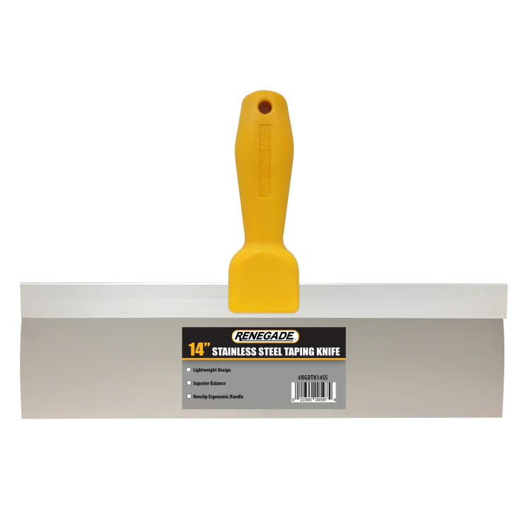 Renegade Textured Handle Stainless Steel Taping Knife (6,8,10,12,14") - Image 9