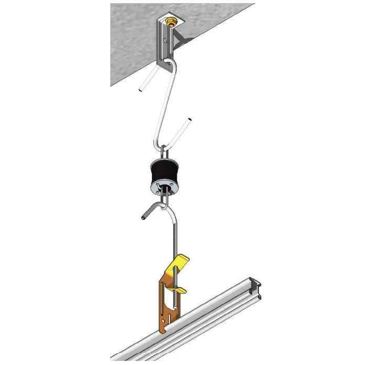 Resilmount A50R-2 4 in Black Resilient Isolation Hanger - Image 3