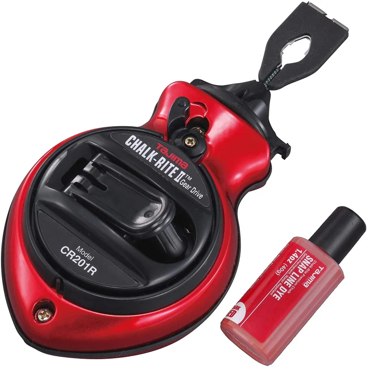 Tajima CR201R-PR 100 ft Chalk-Rite II Extra Bold Chalk Line Red