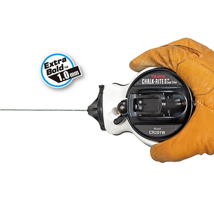 Tajima CR201W-P 100 ft Chalk-Rite II Extra Bold Chalk Line White - Image 5