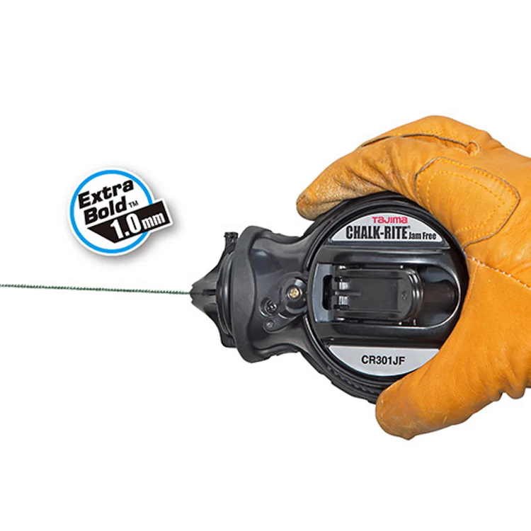 Tajima CR301JF 100 ft Chalk-Rite Jam Free Chalk Snap-Line Box - Image 4