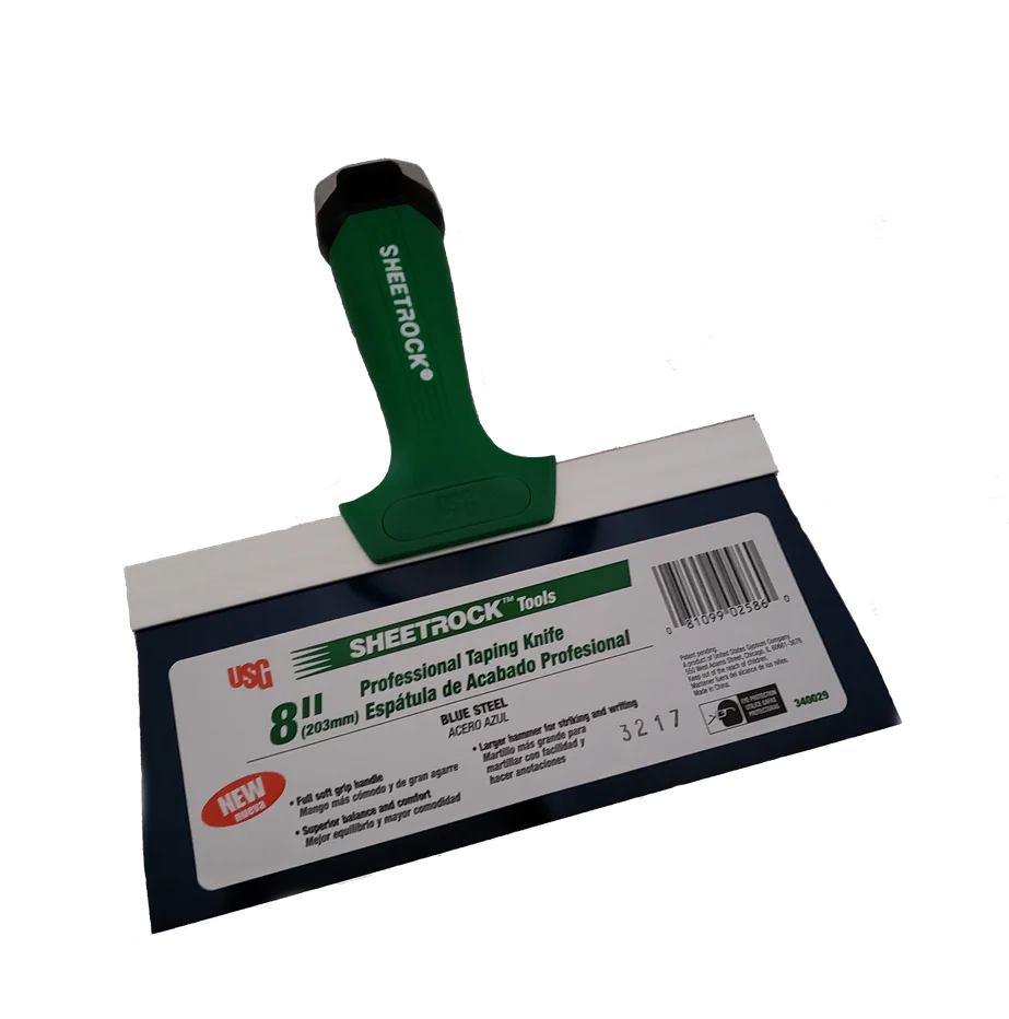 USG Sheetrock 8" Blue Steel Professional Drywall Taping Knife (Set of 4) - Image 3