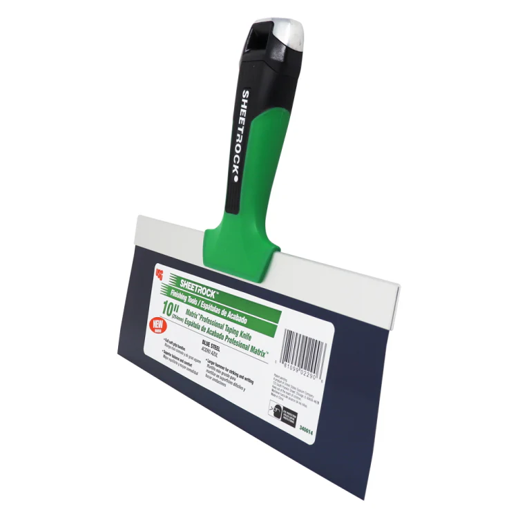 USG Sheetrock Tools 10” Matrix Blue Steel Drywall Taping Knife - Image 2