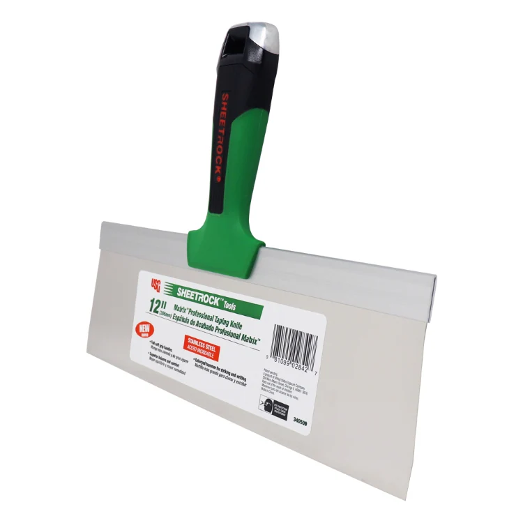 USG Sheetrock Tools 12” Matrix Stainless Steel Drywall Taping Knife - Image 2
