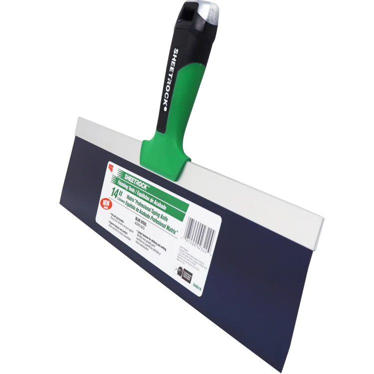 USG Sheetrock Tools 14” Matrix Blue Steel Drywall Taping Knife - Image 2