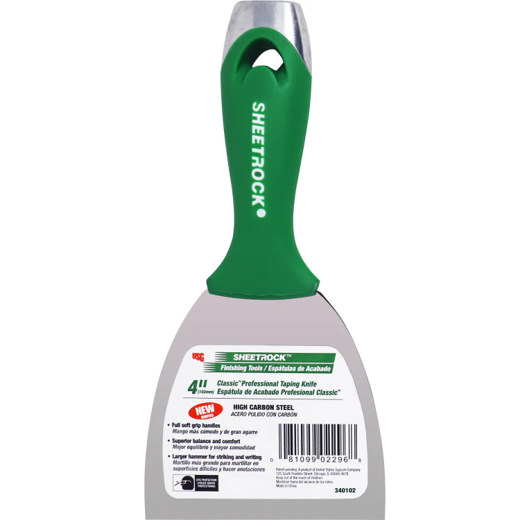 USG Sheetrock Tools 4" Classic Carbon Steel Drywall Joint Knife
