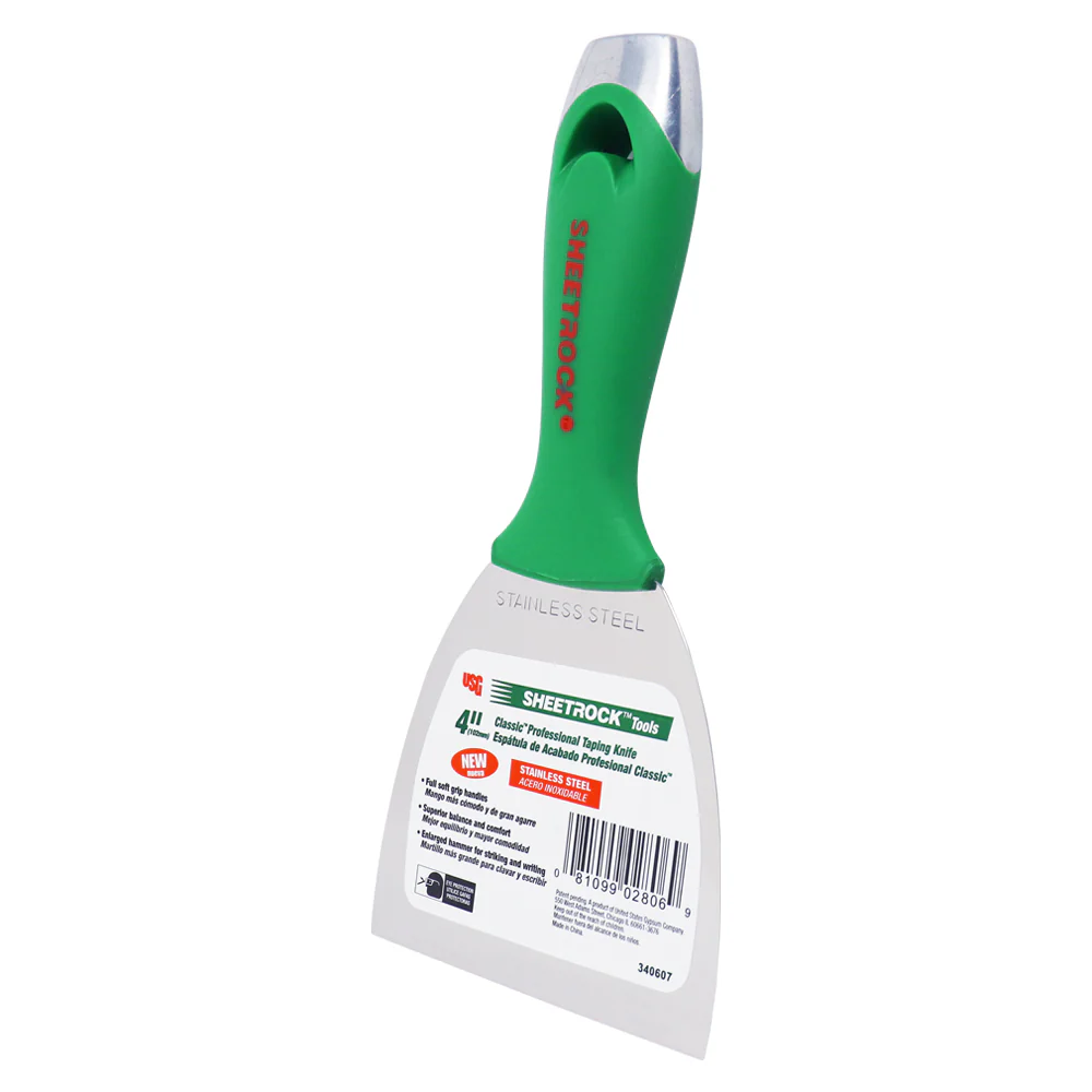 USG Sheetrock Tools 4" Classic Stainless Steel Drywall Joint Knife - Image 2