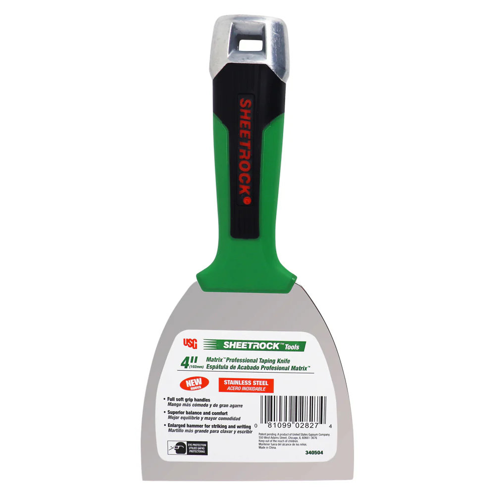 USG Sheetrock Tools 4” Matrix Stainless Steel Drywall Joint Knife